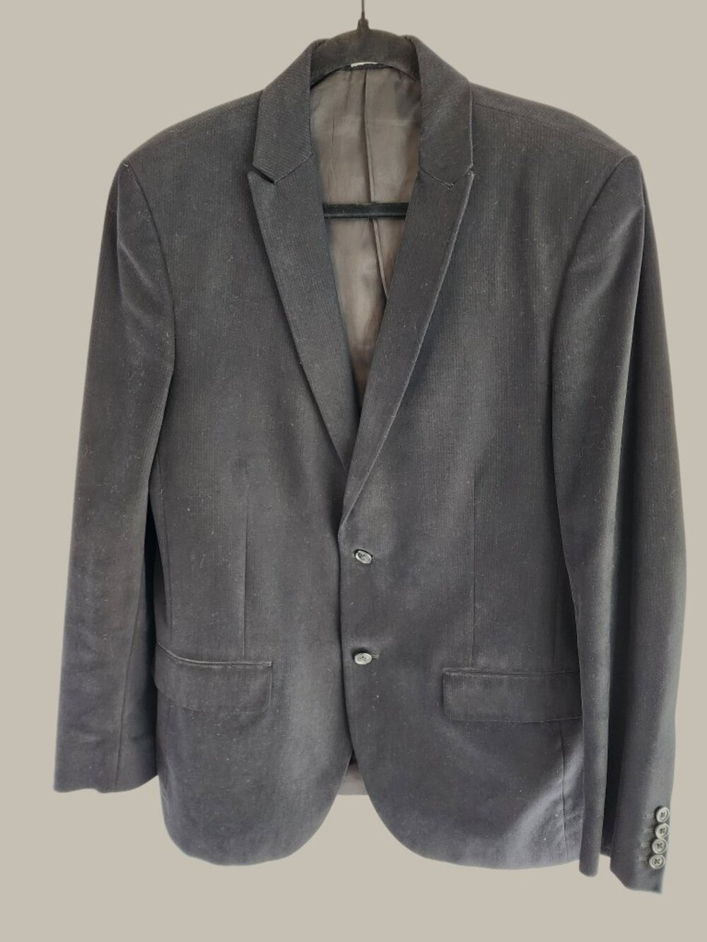 Renoir Charcoal Brushed Wool Coat – Size 36